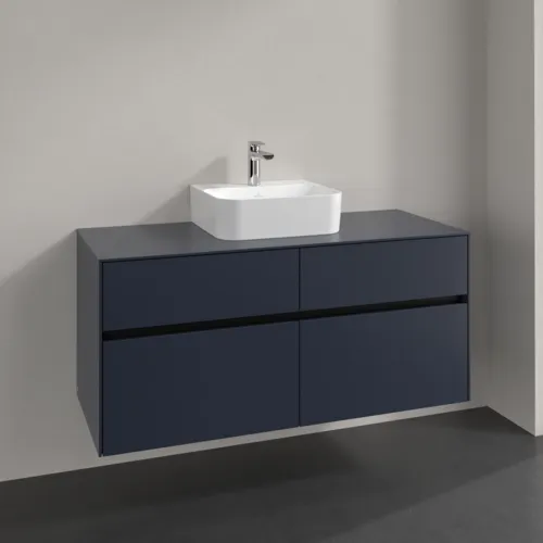 VILLEROY BOCH Collaro toaletní skříňka, 4 zásuvky, 1200 x 548 x 500 mm, Marine Blue / Marine Blue #C09700VQ, obrázek 2