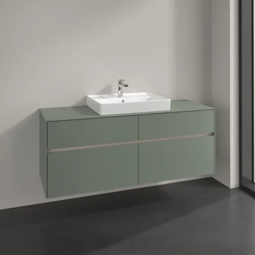 VILLEROY BOCH Toaletní skříňka Collaro, 4 výsuvy, 1400 x 548 x 500 mm, Soft Green / Soft Green #C08400AF, obrázek 2