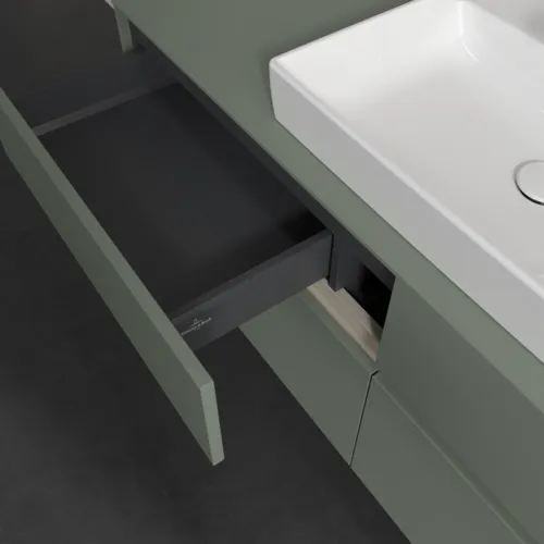 VILLEROY BOCH Toaletní skříňka Collaro, 4 výsuvy, 1400 x 548 x 500 mm, Soft Green / Soft Green #C08400AF, obrázek 7