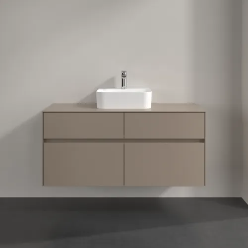 VILLEROY BOCH Toaletní skříňka Collaro, 4 výsuvy, 1200 x 548 x 500 mm, taupe / taupe #C09700VM, obrázek 3