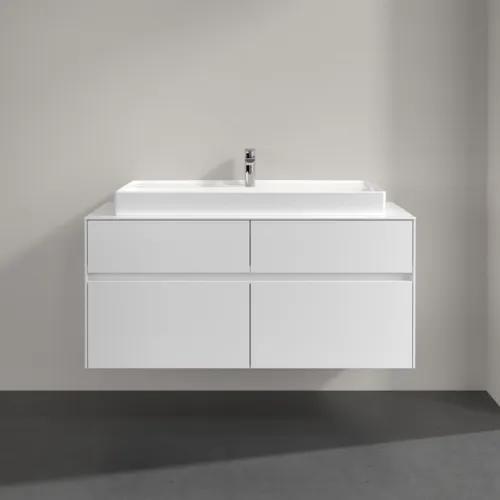 VILLEROY BOCH Collaro toaletní skříňka, s osvětlením, 4 výsuvy, 1200 x 548 x 500 mm, lesklá bílá / lesklá bílá #C091B0DH, obrázek 3