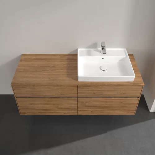 VILLEROY BOCH Toaletní skříňka Collaro, s osvětlením, 4 výsuvy, 1400 x 548 x 500 mm, dub Kansas #C086B0RH, obrázek 4