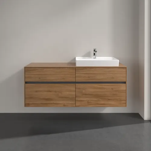 VILLEROY BOCH Toaletní skříňka Collaro, s osvětlením, 4 výsuvy, 1400 x 548 x 500 mm, dub Kansas #C086B0RH, obrázek 3