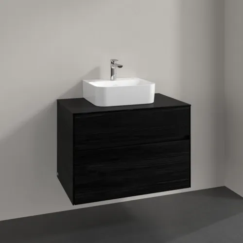 VILLEROY BOCH Toaletní skříňka Collaro, 2 výsuvy, 800 x 548 x 500 mm, černý dub / černý dub #C09300AB, obrázek 2