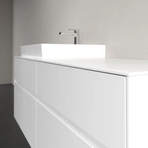 VILLEROY BOCH Toaletní skříňka Collaro, s osvětlením, 4 výsuvy, 1400 x 548 x 500 mm, bílá matná / bílá matná #C085B0MS, obrázek 6