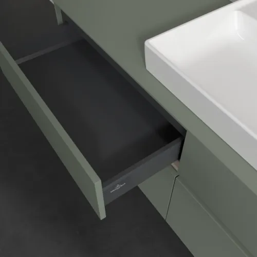 VILLEROY BOCH Toaletní skříňka Collaro, s osvětlením, 4 výsuvy, 1400 x 548 x 500 mm, Soft Green / Soft Green #C090B0AF, obrázek 8