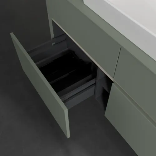 VILLEROY BOCH Toaletní skříňka Collaro, s osvětlením, 4 výsuvy, 1200 x 548 x 500 mm, Soft Green / Soft Green #C081B0AF, obrázek 7