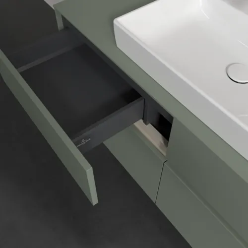 VILLEROY BOCH Toaletní skříňka Collaro, s osvětlením, 4 výsuvy, 1200 x 548 x 500 mm, Soft Green / Soft Green #C081B0AF, obrázek 8