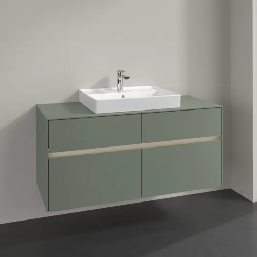 VILLEROY BOCH Toaletní skříňka Collaro, s osvětlením, 4 výsuvy, 1200 x 548 x 500 mm, Soft Green / Soft Green #C081B0AF, obrázek 2