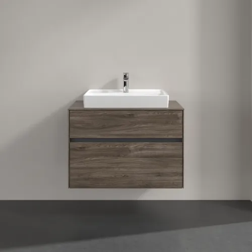 VILLEROY BOCH Toaletní skříňka Collaro, 2 výsuvy, 800 x 548 x 500 mm, dub kamenný #C08000RK, obrázek 3