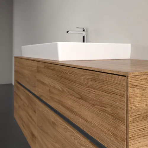 VILLEROY BOCH Toaletní skříňka Collaro, 4 výsuvy, 1400 x 548 x 500 mm, dub Kansas #C08900RH, obrázek 5