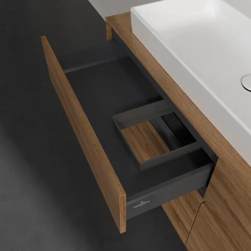 VILLEROY BOCH Toaletní skříňka Collaro, 4 výsuvy, 1400 x 548 x 500 mm, dub Kansas #C08900RH, obrázek 7