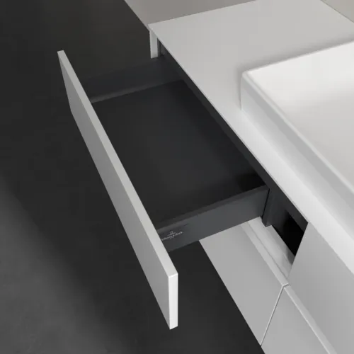 VILLEROY BOCH Toaletní skříňka Collaro, 4 výsuvy, 1400 x 548 x 500 mm, lesklá bílá / lesklá bílá #C08400DH, obrázek 7