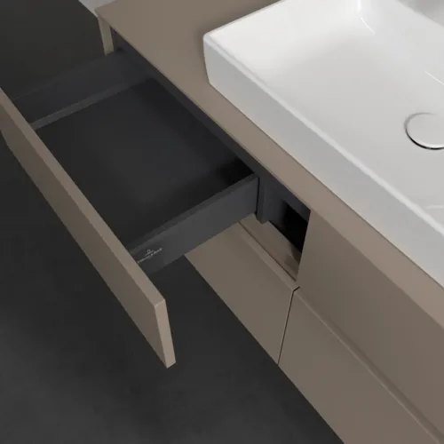 VILLEROY BOCH Toaletní skříňka Collaro, 4 výsuvy, 1200 x 548 x 500 mm, taupe / taupe #C08100VM, obrázek 7