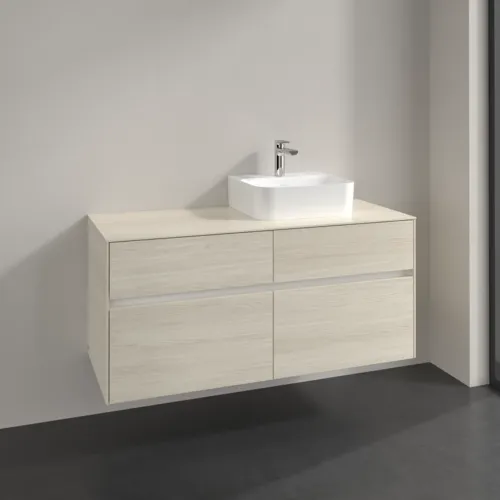 VILLEROY BOCH Toaletní skříňka Collaro, 4 výsuvy, 1200 x 548 x 500 mm, bílý dub / bílý dub #C09900AA, obrázek 2
