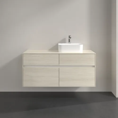 VILLEROY BOCH Toaletní skříňka Collaro, 4 výsuvy, 1200 x 548 x 500 mm, bílý dub / bílý dub #C09900AA, obrázek 3
