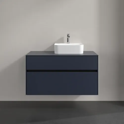 VILLEROY BOCH Toaletní skříňka Collaro, 2 výsuvy, 1000 x 548 x 500 mm, Marine Blue / Marine Blue #C09600VQ, obrázek 3