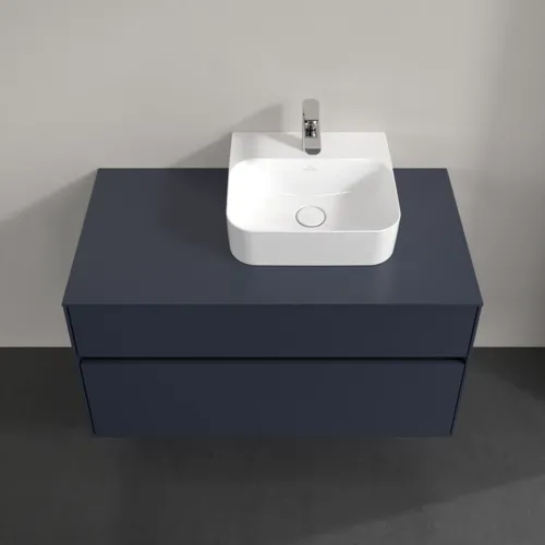 VILLEROY BOCH Toaletní skříňka Collaro, 2 výsuvy, 1000 x 548 x 500 mm, Marine Blue / Marine Blue #C09600VQ, obrázek 4