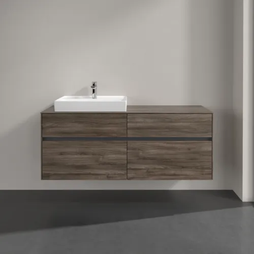 VILLEROY BOCH Umyvadlová skříňka Collaro, s osvětlením, 4 výsuvy, 1400 x 548 x 500 mm, dub kamenný #C085B0RK, obrázek 3