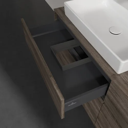 VILLEROY BOCH Umyvadlová skříňka Collaro, s osvětlením, 4 výsuvy, 1400 x 548 x 500 mm, dub kamenný #C085B0RK, obrázek 8