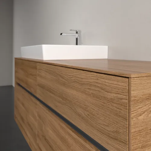 VILLEROY BOCH Toaletní skříňka Collaro, s osvětlením, 4 výsuvy, 1400 x 548 x 500 mm, dub Kansas #C085B0RH, obrázek 6