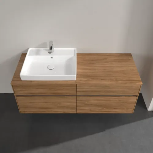 VILLEROY BOCH Toaletní skříňka Collaro, s osvětlením, 4 výsuvy, 1400 x 548 x 500 mm, dub Kansas #C085B0RH, obrázek 4
