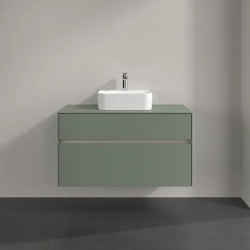 VILLEROY BOCH Toaletní skříňka Collaro, 2 výsuvy, 1000 x 548 x 500 mm, Soft Green / Soft Green #C09400AF, obrázek 3