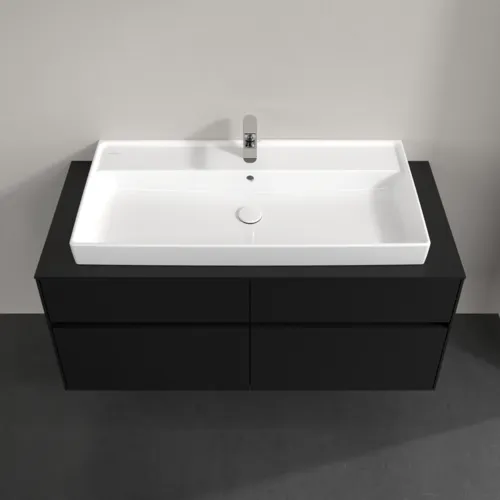 VILLEROY BOCH Toaletní skříňka Collaro, 4 výsuvy, 1200 x 548 x 500 mm, Volcano Black / Volcano Black #C09100VL, obrázek 4