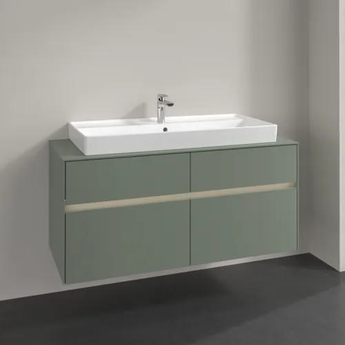 VILLEROY BOCH Toaletní skříňka Collaro, s osvětlením, 4 výsuvy, 1200 x 548 x 500 mm, Soft Green / Soft Green #C091B0AF, obrázek 2