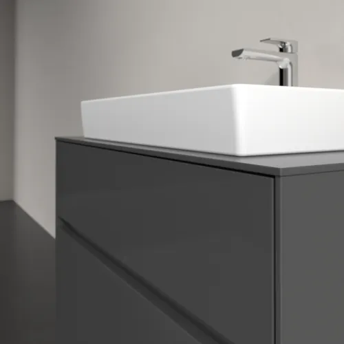 VILLEROY BOCH Toaletní skříňka Collaro, 2 výsuvy, 800 x 548 x 500 mm, lesklá šedá / lesklá šedá #C08000FP, obrázek 5