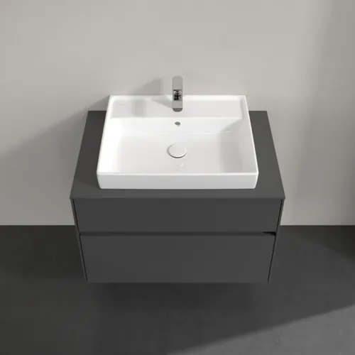 VILLEROY BOCH Toaletní skříňka Collaro, 2 výsuvy, 800 x 548 x 500 mm, lesklá šedá / lesklá šedá #C08000FP, obrázek 4