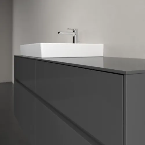 VILLEROY BOCH Toaletní skříňka Collaro, s osvětlením, 4 výsuvy, 1400 x 548 x 500 mm, lesklá šedá / lesklá šedá #C085B0FP, obrázek 6
