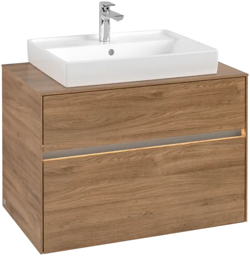VILLEROY BOCH Umyvadlová skříňka Collaro, s osvětlením, 2 výsuvy, 800 x 548 x 500 mm, dub Kansas #C080B0RH