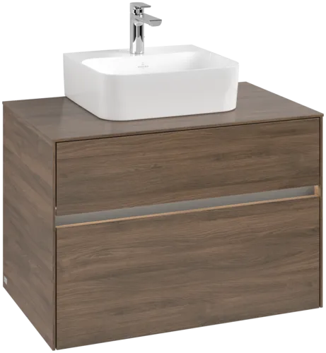 VILLEROY BOCH Toaletní skříňka Collaro, s osvětlením, 2 výsuvy, 800 x 548 x 500 mm, Arizona Oak / Arizona Oak #C093B0VH