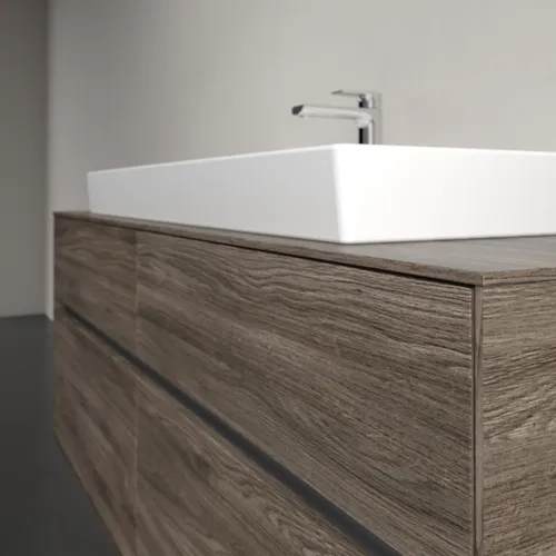 VILLEROY BOCH Umyvadlová skříňka Collaro, s osvětlením, 4 výsuvy, 1400 x 548 x 500 mm, dub kamenný #C092B0RK, obrázek 6