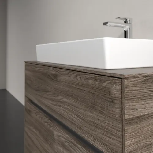 VILLEROY BOCH Umyvadlová skříňka Collaro, s osvětlením, 2 výsuvy, 800 x 548 x 500 mm, dub kamenný #C080B0RK, obrázek 6