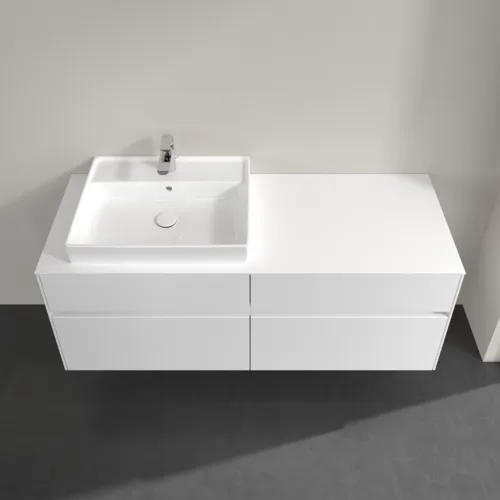 VILLEROY BOCH Toaletní skříňka Collaro, s osvětlením, 4 výsuvy, 1400 x 548 x 500 mm, lesklá bílá / lesklá bílá #C085B0DH, obrázek 4