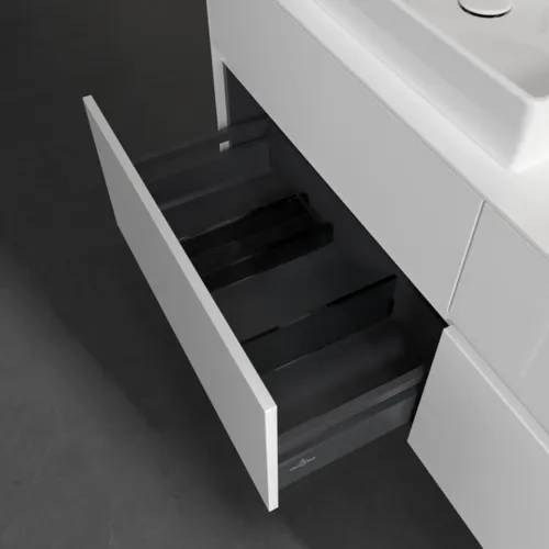 VILLEROY BOCH Toaletní skříňka Collaro, s osvětlením, 4 výsuvy, 1400 x 548 x 500 mm, lesklá bílá / lesklá bílá #C085B0DH, obrázek 7