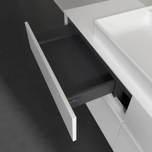 VILLEROY BOCH Toaletní skříňka Collaro, 4 výsuvy, 1400 x 548 x 500 mm, bílá matná / bílá matná #C08800MS, obrázek 7