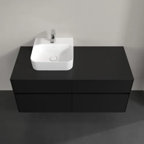 VILLEROY BOCH Toaletní skříňka Collaro, 4 výsuvy, 1200 x 548 x 500 mm, Volcano Black / Volcano Black #C09800VL, obrázek 4
