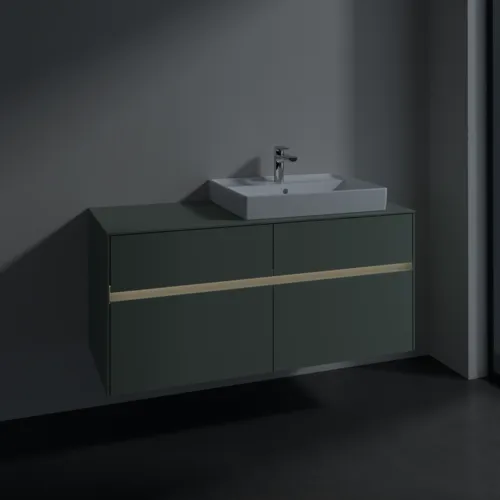 VILLEROY BOCH Toaletní skříňka Collaro, s osvětlením, 4 výsuvy, 1200 x 548 x 500 mm, Soft Green / Soft Green #C083B0AF, obrázek 5