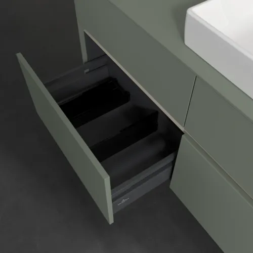 VILLEROY BOCH Toaletní skříňka Collaro, s osvětlením, 4 výsuvy, 1200 x 548 x 500 mm, Soft Green / Soft Green #C083B0AF, obrázek 7
