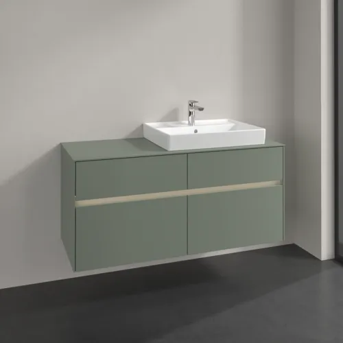 VILLEROY BOCH Toaletní skříňka Collaro, s osvětlením, 4 výsuvy, 1200 x 548 x 500 mm, Soft Green / Soft Green #C083B0AF, obrázek 2