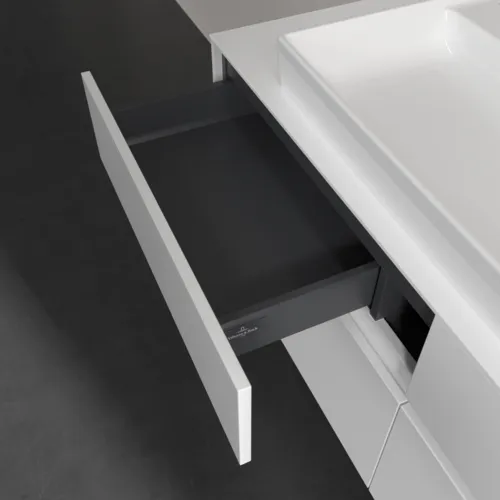 VILLEROY BOCH Toaletní skříňka Collaro, s osvětlením, 4 výsuvy, 1400 x 548 x 500 mm, bílá matná / bílá matná #C092B0MS, obrázek 8