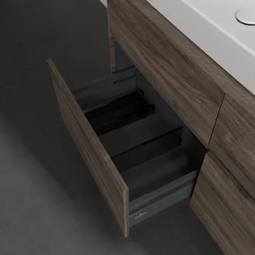 VILLEROY BOCH Toaletní skříňka Collaro, 4 výsuvy, 1200 x 548 x 500 mm, dub kamenný #C08200RK, obrázek 6