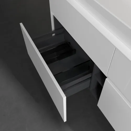 VILLEROY BOCH Toaletní skříňka Collaro, 4 výsuvy, 1400 x 548 x 500 mm, lesklá bílá / lesklá bílá #C09200DH, obrázek 6