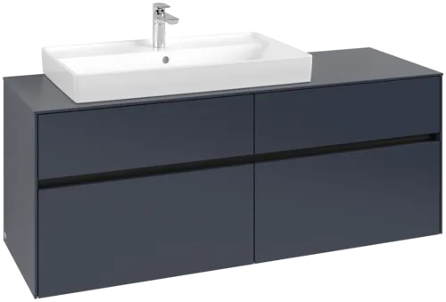 VILLEROY BOCH Toaletní skříňka Collaro, s osvětlením, 4 výsuvy, 1400 x 548 x 500 mm, Marine Blue / Marine Blue #C089B0VQ