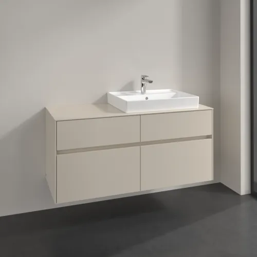 VILLEROY BOCH Toaletní skříňka Collaro, 4 výsuvy, 1200 x 548 x 500 mm, Cashmere Grey / Cashmere Grey #C08300VN, obrázek 2