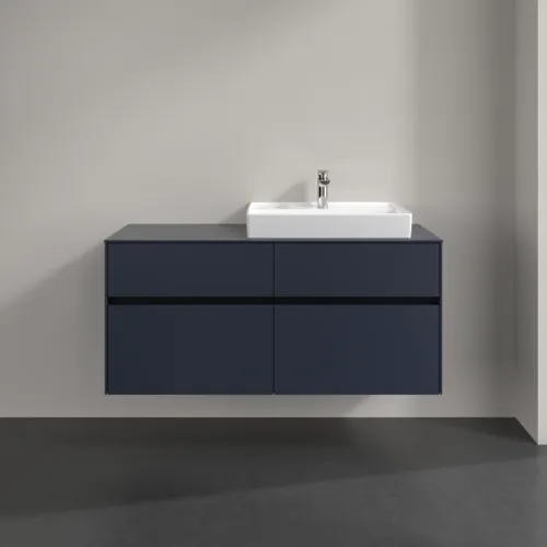 VILLEROY BOCH Collaro toaletní skříňka, 4 zásuvky, 1200 x 548 x 500 mm, Marine Blue / Marine Blue #C08300VQ, obrázek 3