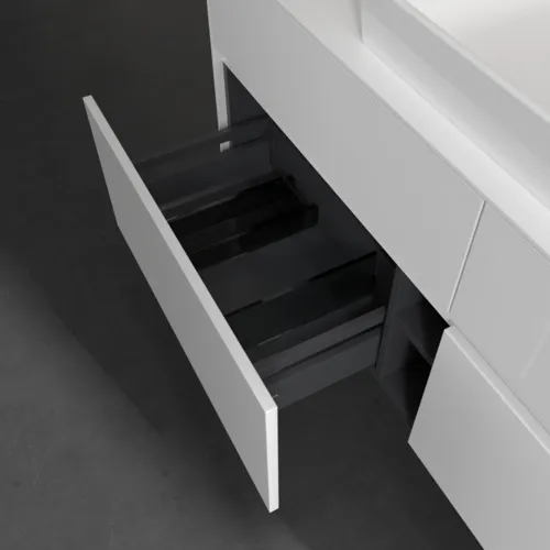 VILLEROY BOCH Toaletní skříňka Collaro, s osvětlením, 4 výsuvy, 1400 x 548 x 500 mm, lesklá bílá / lesklá bílá #C084B0DH, obrázek 7